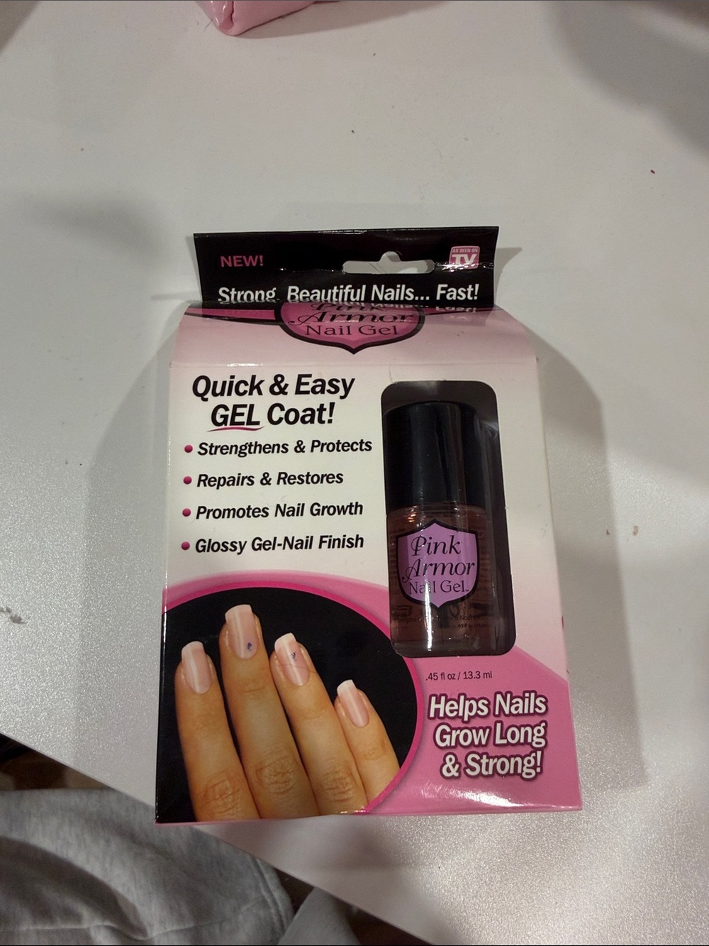 Pink armor nail gel